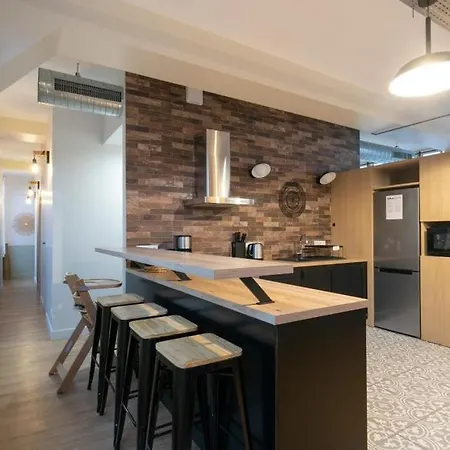 Spacious Industrial-style Loft باريس